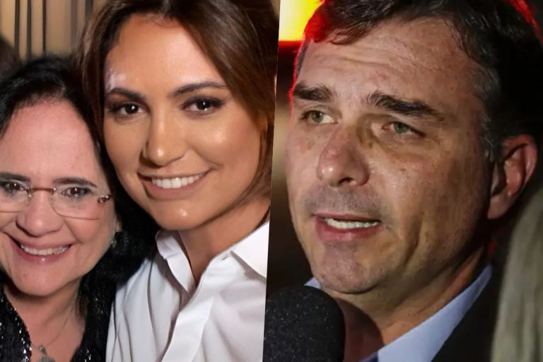 Damares se pronuncia após vídeo de Michelle sobre Flávio Bolsonaro