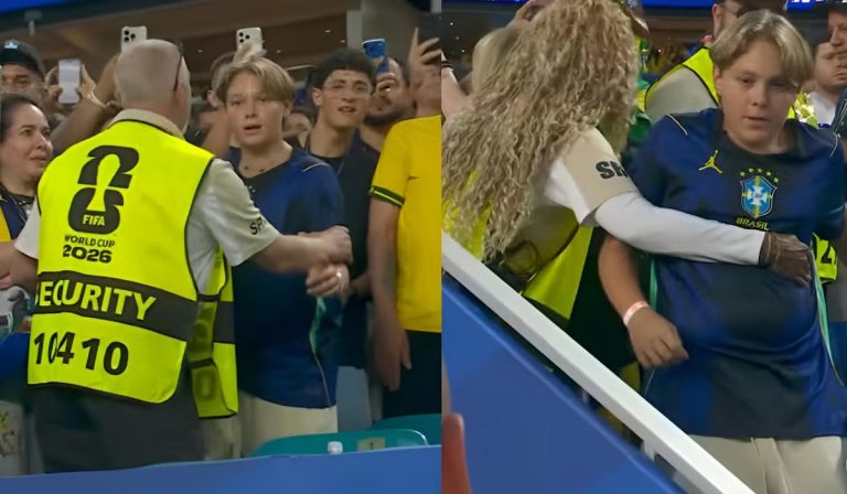 Filho de Neymar é barrado ao tentar abraçar o pai em estádio