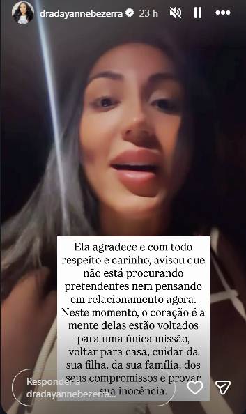 Deolane Bezerra irmã - stories