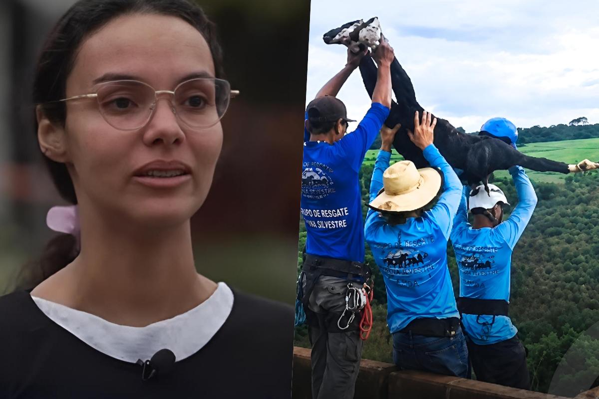 Enfermeira e Maria Eduarda na ponte Enfermeira e Maria Eduarda na ponte