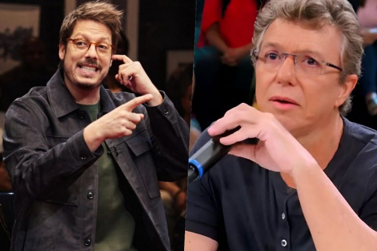 Ao vivo na Globo, Fábio Porchat faz piada com salário de Boninho