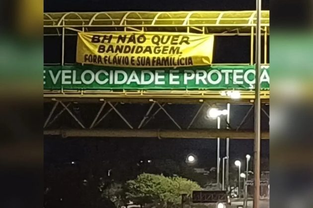 Faixa de protesto