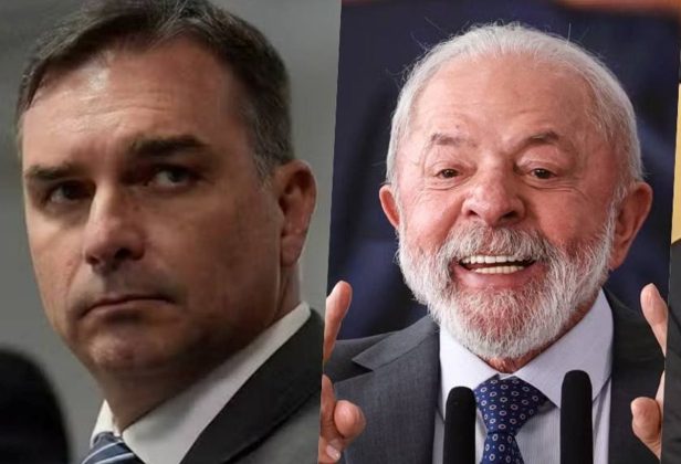 Fl&aacute;vio Bolsonaro, Lula. (Fotos: Divulga&ccedil;&atilde;o/ Ag&ecirc;ncia Senado/Ag&ecirc;ncia Brasil/Montagem &Aacute;rea VIP)