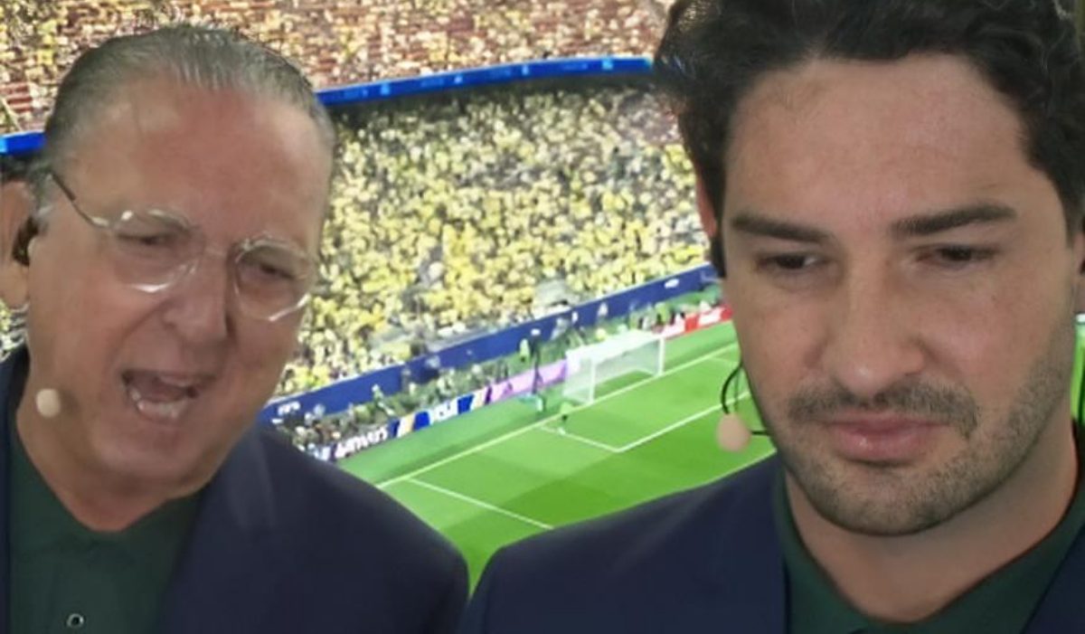 Galvão Bueno e Alexandre Pato