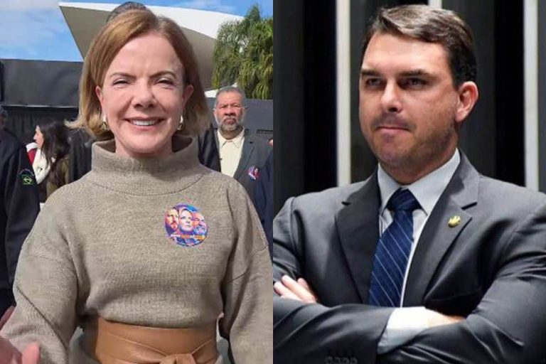 Gleisi Hoffmann perde ação contra Flávio Bolsonaro