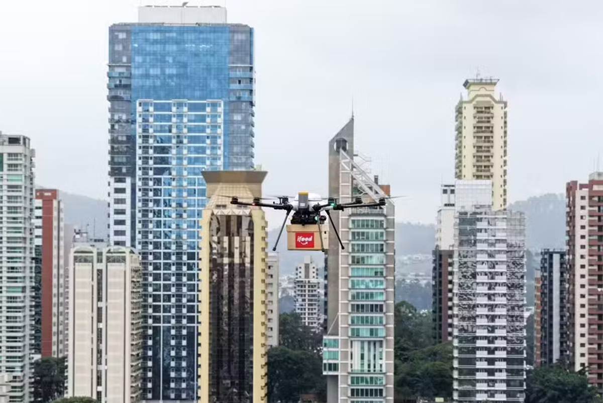 Ifood drone - divulgação