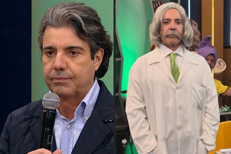 João Kleber aparece irreconhecível ao surgir como Chico Anysio