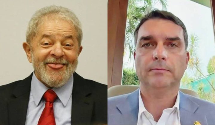 Lula e Fl&aacute;vio Bolsonaro