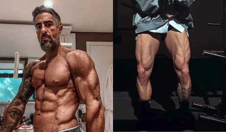 Com 47 anos, Marcos Mion exibe pernas saradíssimas