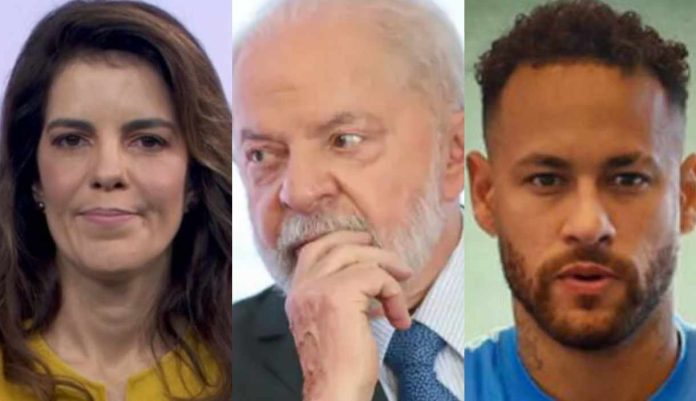 Mariana Gross, Lula e Neymar Mariana Gross, Lula e Neymar (Reprodução: TV Globo Rio/Instagram)