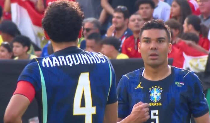 Marquinhos e Casemiro pela Seleção Brasileira Marquinhos e Casemiro pela Seleção Brasileira