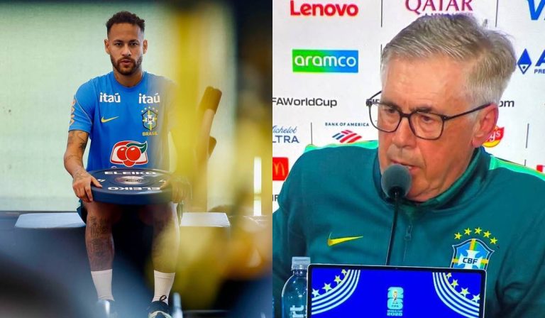 Neymar fica fora de treino da Seleção Brasileira e Ancelotti entrega a verdade