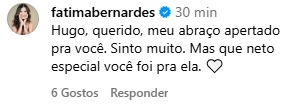 Post da Fátima Bernardes Post da Fátima Bernardes (Reprodução: Instagram)