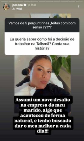 Post da Poliana (Reprodução: Instagram)