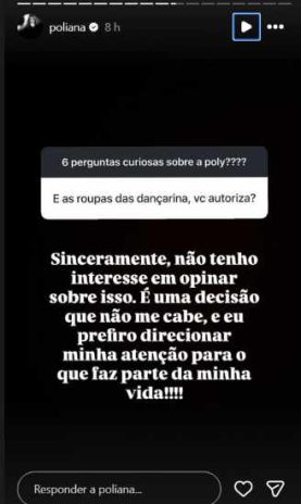 Post da Poliana Post da Poliana (Reprodução: Instagram)