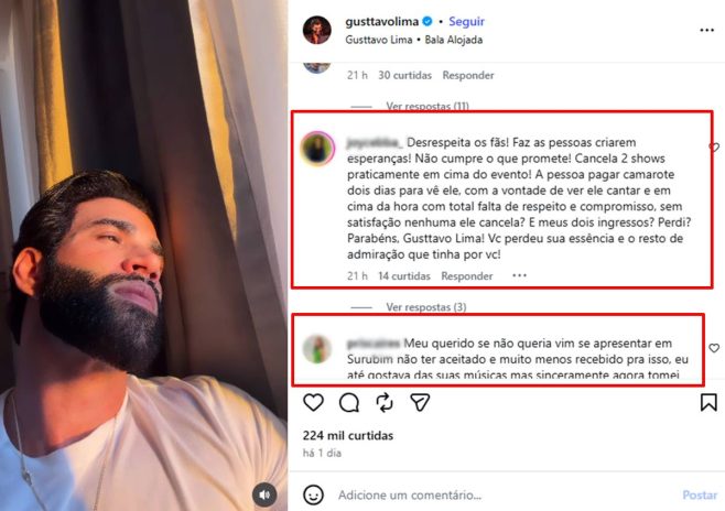 Post de Gusttavo Lima