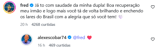 Post do Fred Bruno Post do Fred Bruno (Reprodução: Instagram)