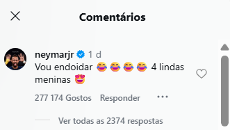Post do Neymar Post do Neymar (Reprdoução: Instagram)