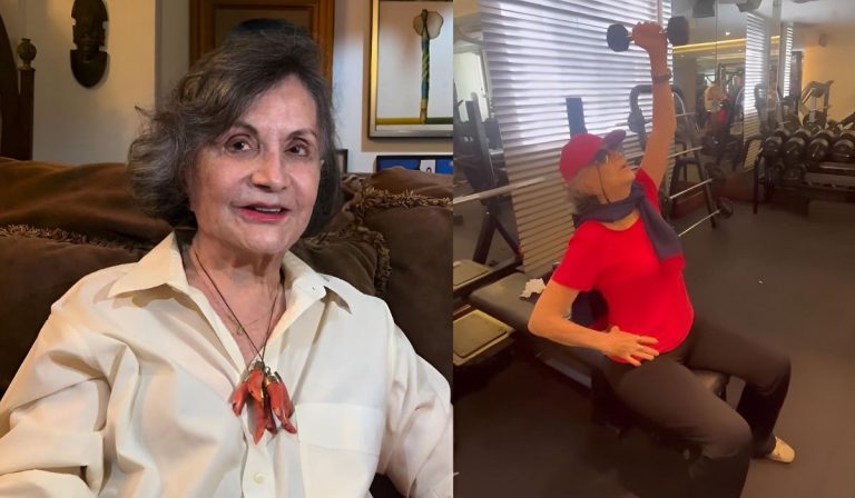 Aos 93 anos, Rosamaria Murtinho surge na academia