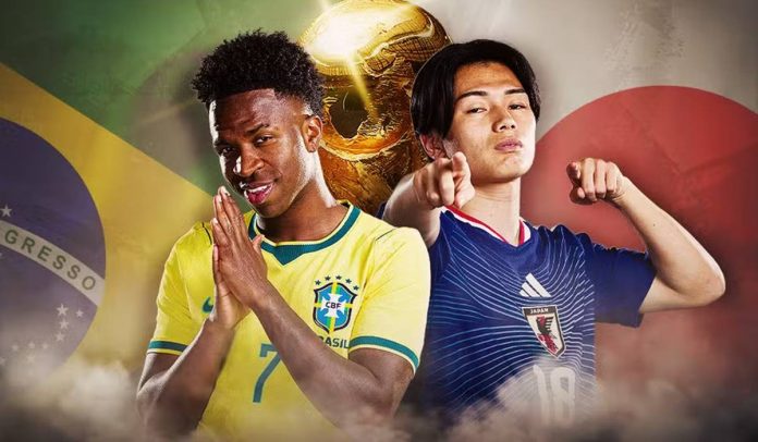 Seleção Brasileira x Japão na Copa do Mundo - Foto: IA