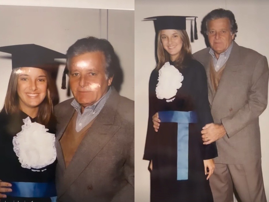 Ticiane Pinheiro e o pai Ticiane Pinheiro e o pai