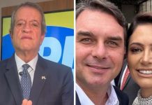 Presidente do PL reage e tenta conter crise entre Michelle e Flávio Bolsonaro