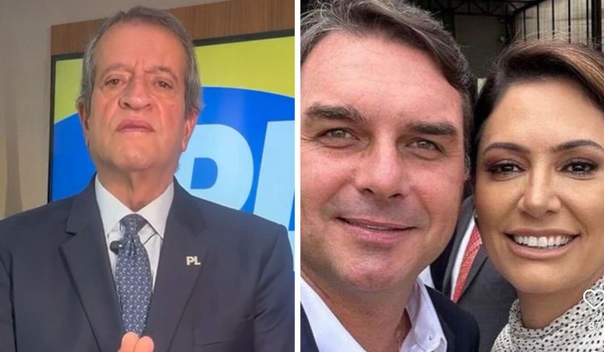 Valdemar Costa/Michelle e Flavio Bolsonaro (Fonte: Redes Sociais)