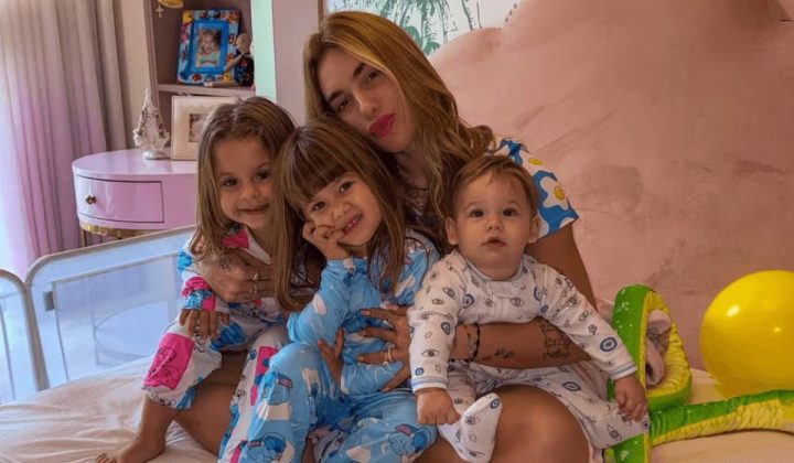 Virg&iacute;nia Fonseca e filhos
