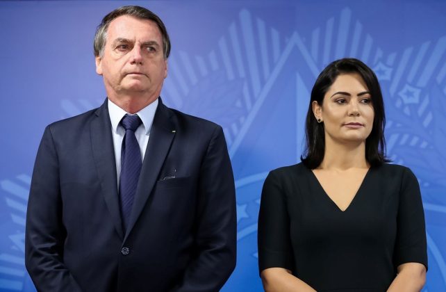 Jair Bolsonaro e Michelle (Marcos Corr&ecirc;a/PR)