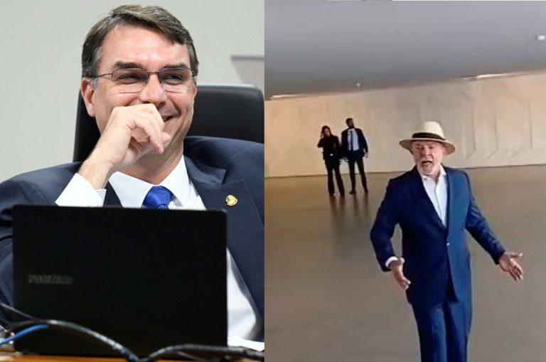 TSE proíbe Lula de usar telão que Flávio Bolsonaro usa