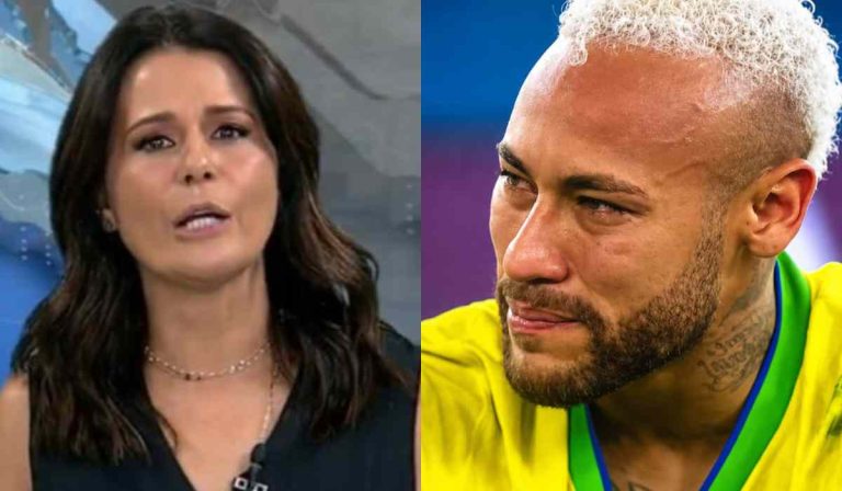 Adriana Araújo paralisa o Jornal da Band e detona Neymar