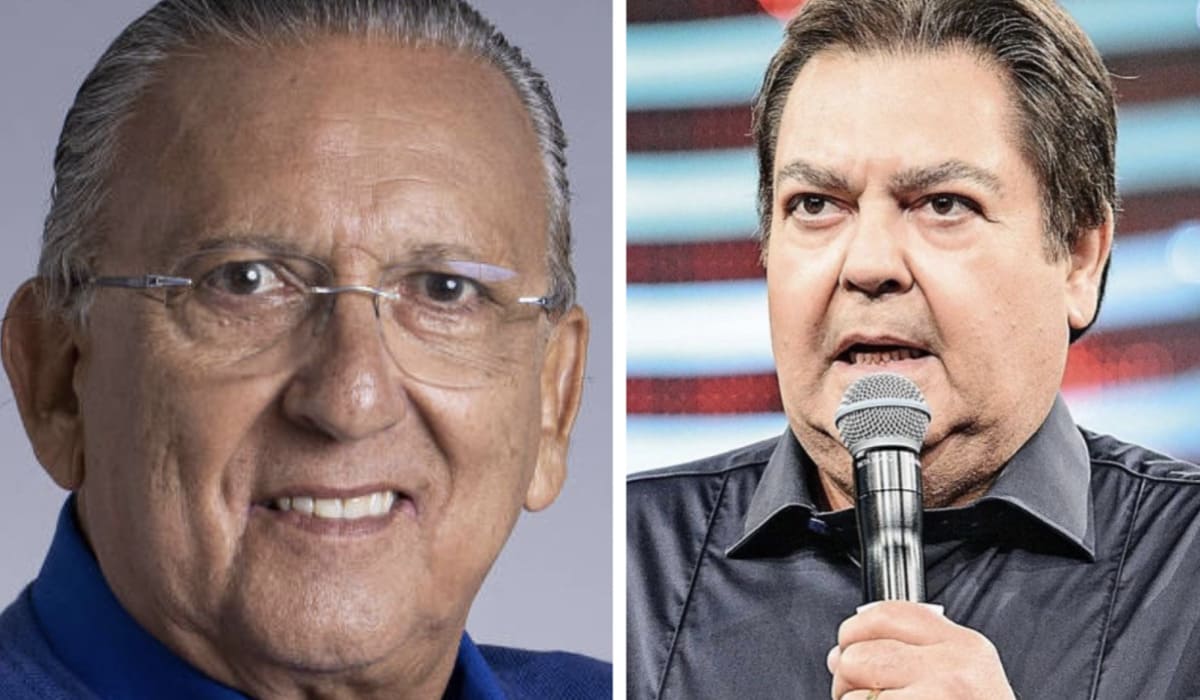 Galvão Bueno e Faustão (Fonte: Redes Sociais/ Montagem) Galvão Bueno e Faustão (Fonte: Redes Sociais/ Montagem)
