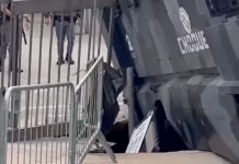 Rampa do Estádio Morumbis desaba com blindado antes de Harry Styles