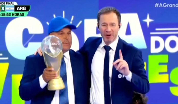 Carlinhos Vidente e Tiago Leifert Carlinhos Vidente e Tiago Leifert