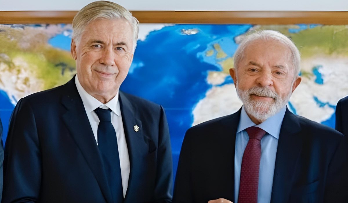 Carlo Ancelotti e Lula Carlo Ancelotti e Lula