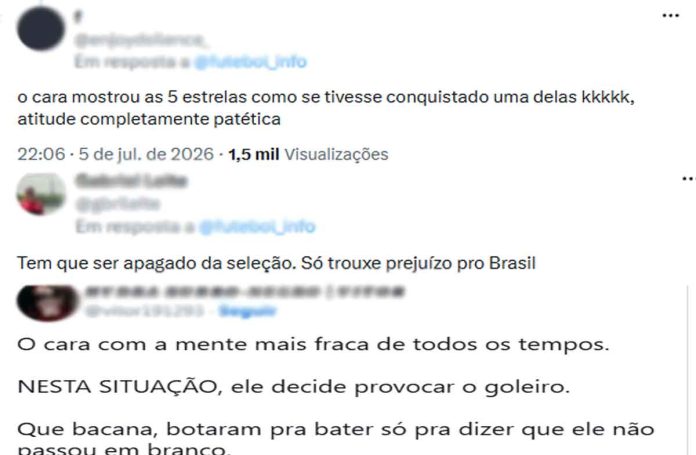 Comentários Neymar