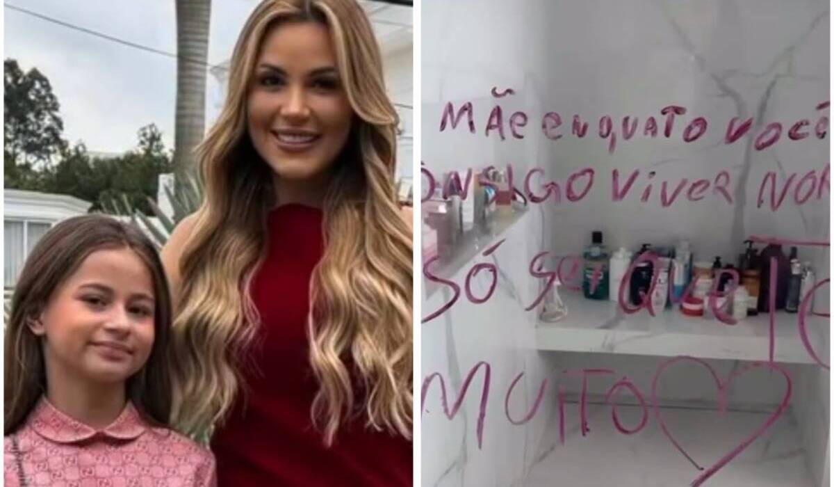 Deolane e Valentina/ Recado de Valentina para a mãe (Fonte: Instagram)