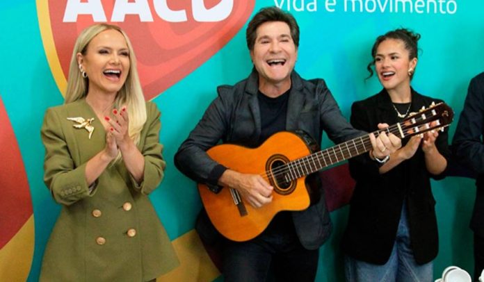 Eliana, Daniel e Maisa Silva na AACD Eliana, Daniel e Maisa Silva na AACD