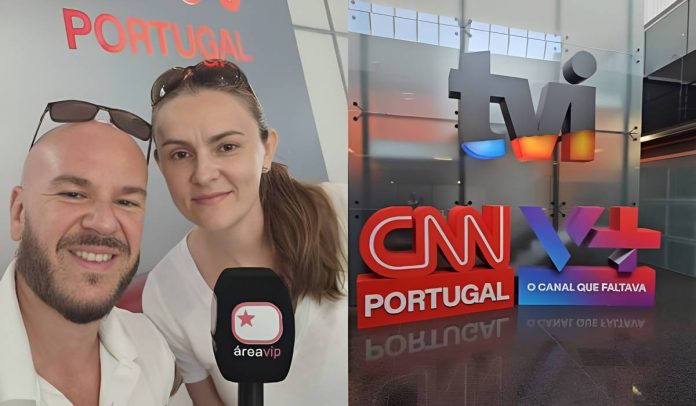 Fábio Almeida e Wandreza Fernandes visitam a sede da TVI e CNN Portugal Fábio Almeida e Wandreza Fernandes visitam a sede da TVI e CNN Portugal