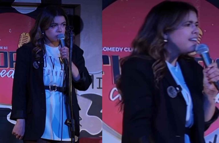 Mulher atira cadeira em humorista durante show de stand-up em SC