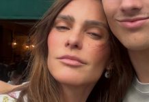 Fernanda Lima viaja com um dos gêmeos e tamanho impressiona: “Reparem”