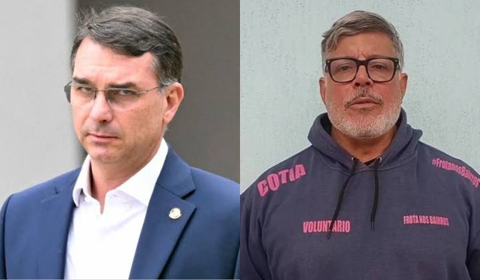 Flávio Bolsonaro e Alexandre Frota Flávio Bolsonaro e Alexandre Frota