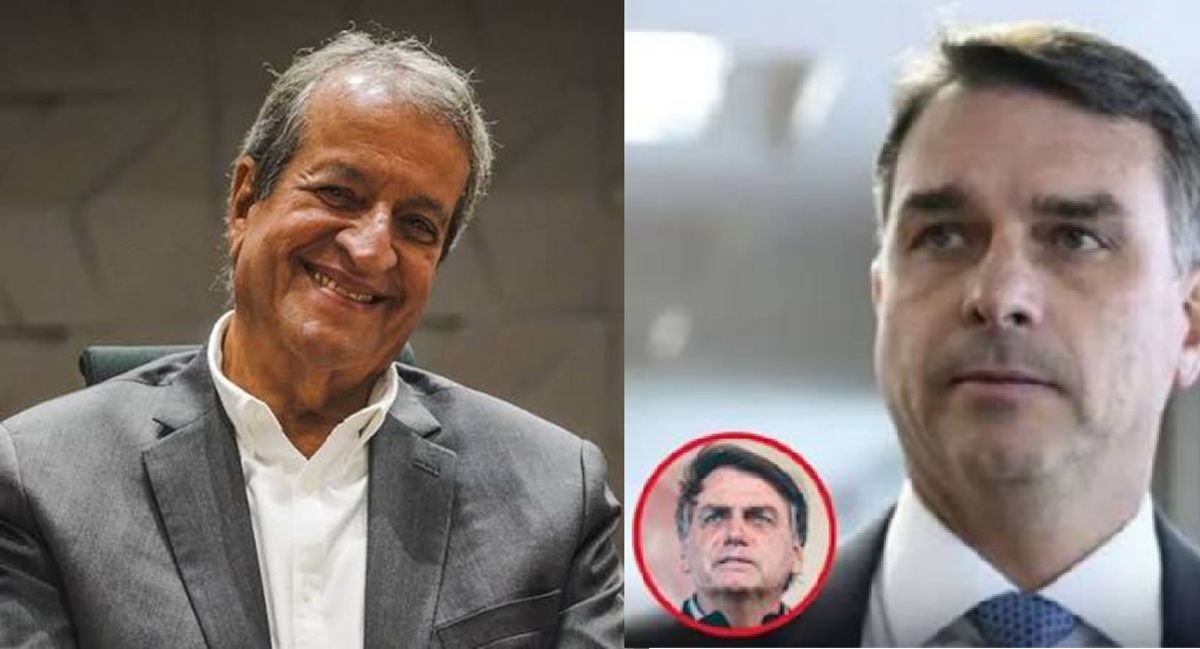 Valdemar e Flávio Bolsonaro (Foto: Reprodução)