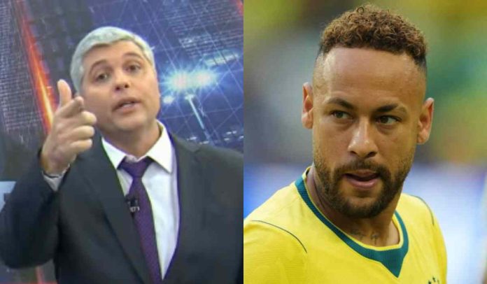 Joel Datena e Neymar Joel Datena e Neymar (Reprodução: Band TV/CBF)