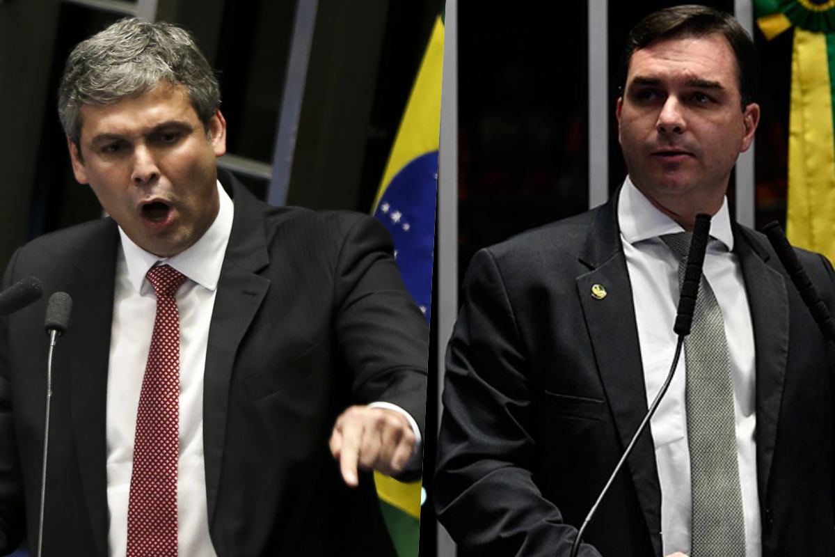 Lindberg e Flávio Bolsonaro Lindberg e Flávio Bolsonaro