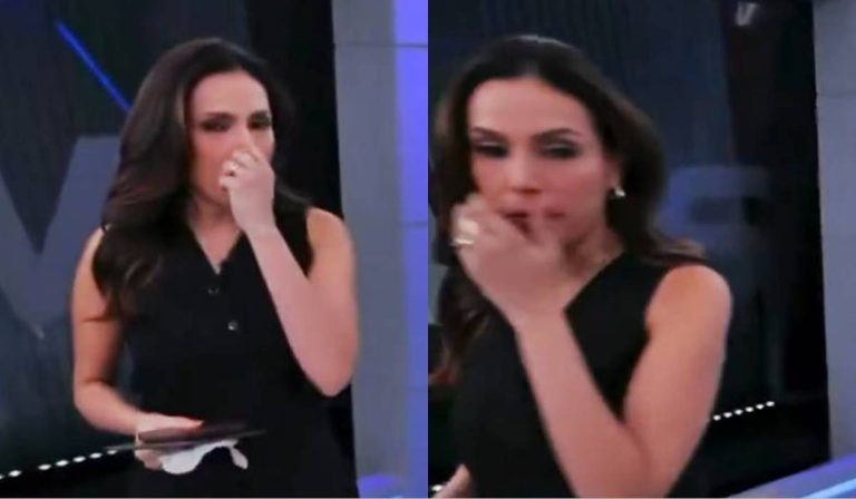 Márcia Dantas não segura às lágrimas ao vivo e abandona programa às pressas