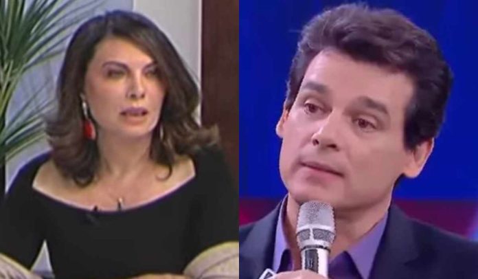 Marcia Goldsmith e Celso Portiolli Marcia Goldsmith e Celso Portiolli (Reprodução: RedeTV/SBT)