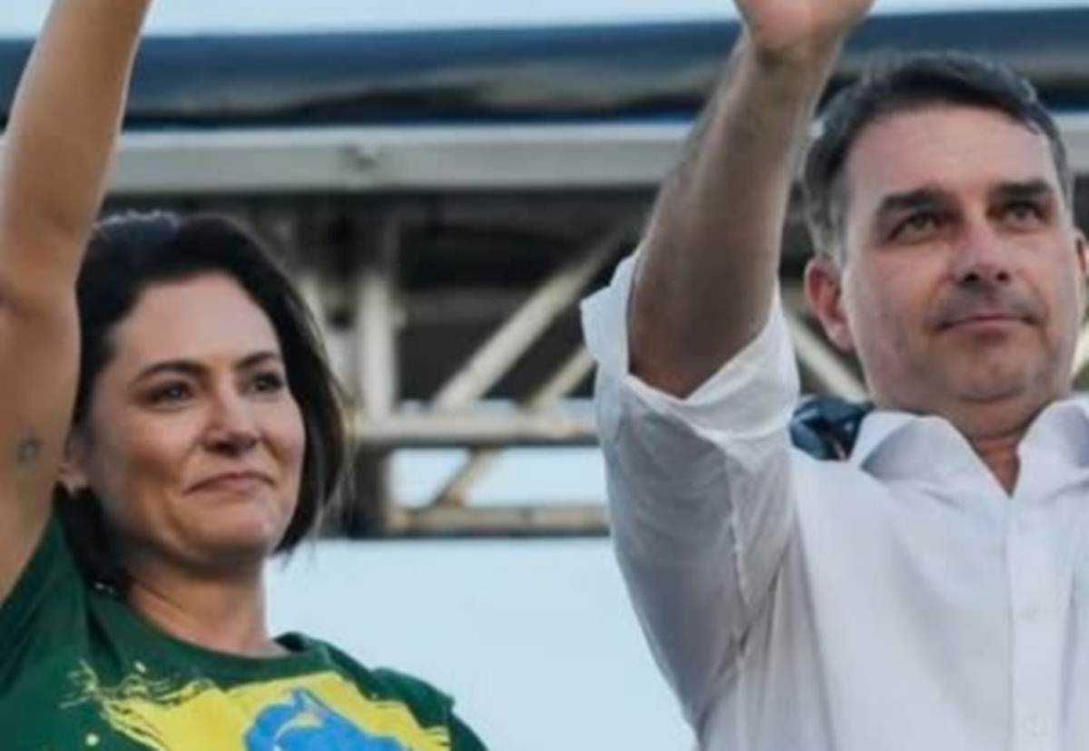 Michelle e Flávio Bolsonaro - Instagram