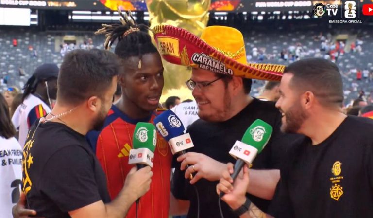 Nico Williams, da Espanha, dedica título da Copa do Mundo a Neymar