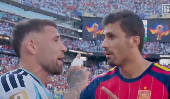 Otamendi e Rodri Otamendi e Rodri - Foto: Reprodução